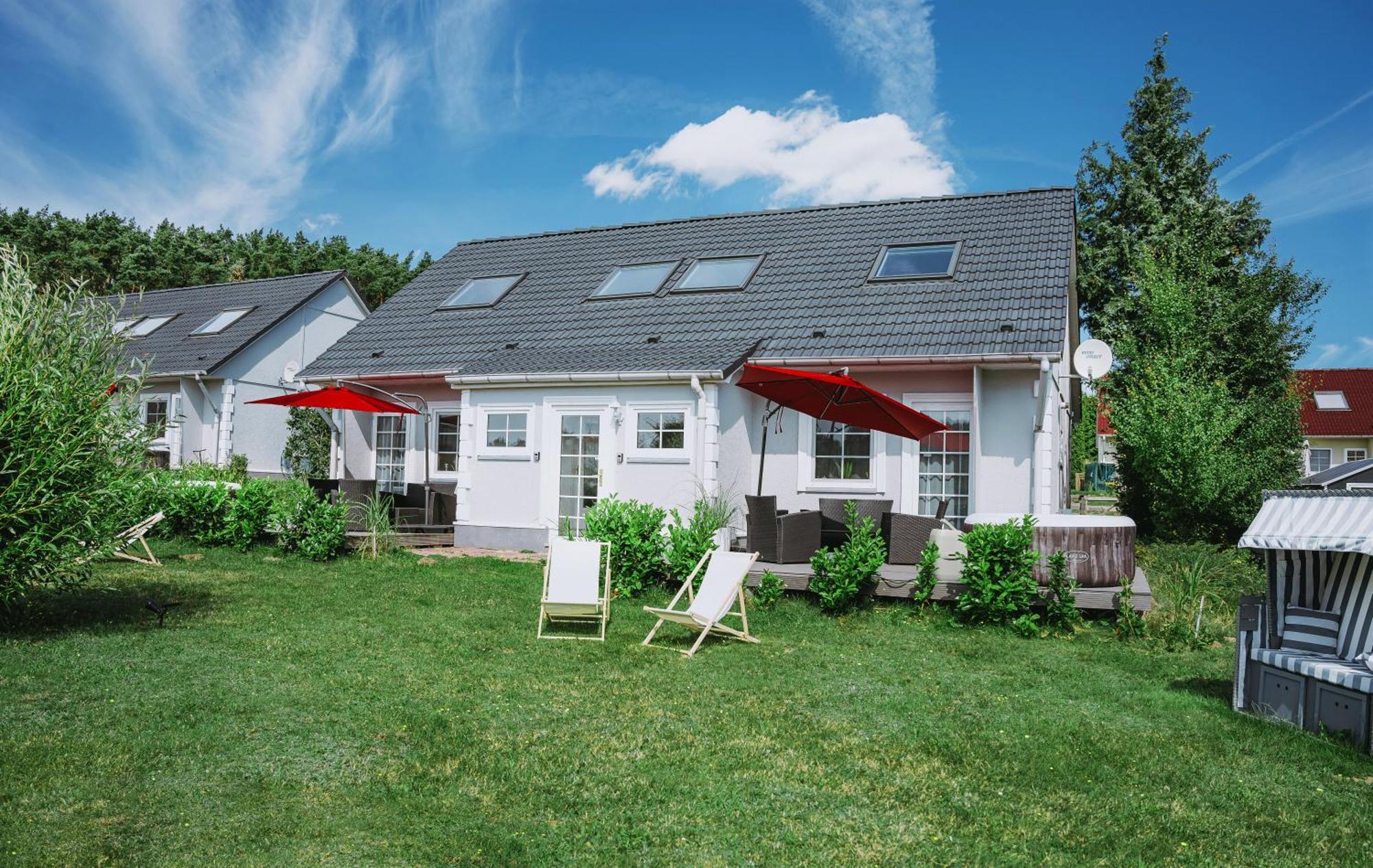 Ferienhäuser Insel Usedom Haus Samara 8 - Mit Blick aufs Achterwasser! Lutow Exterior foto